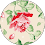 Floral pattern with pink roses